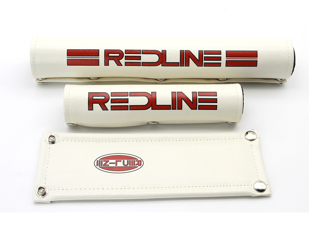 Redline - Gen 2 Straight bar vinyl pad set white - old school bmx - Bmx Products AU