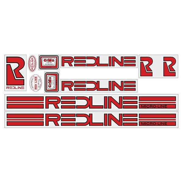 Redline - MICROLINE decal set - Old school bmx - Bmx Products AU
