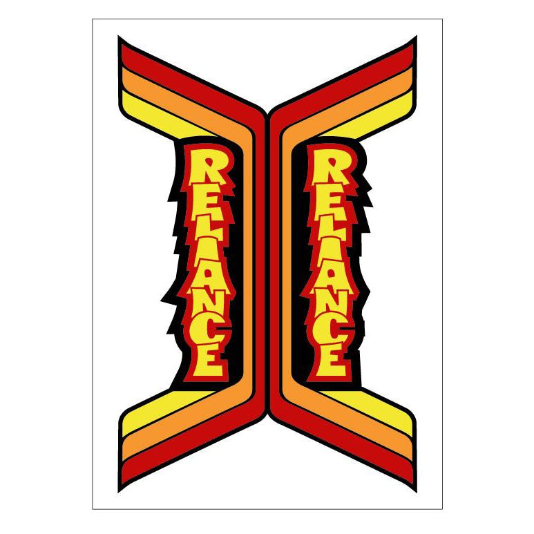 Reliance - Extra short seat tube decal - old school bmx - Bmx Products AU