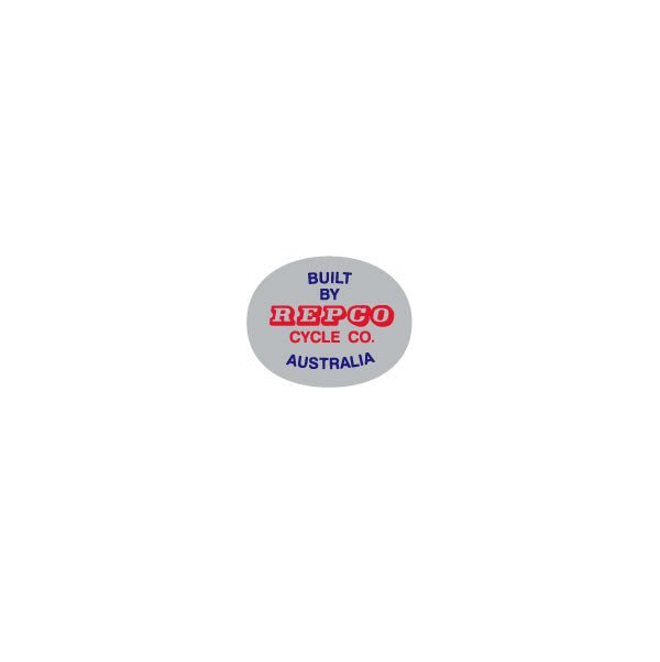Repco - Built by REPCO Oval Seat tube decal - Bmx Products AU