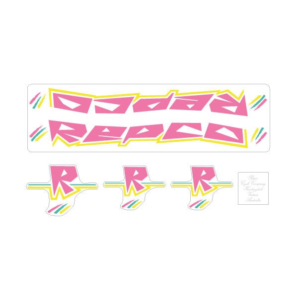 Repco - Freestyle 88 - 89 decal set for black frame - Old school bmx - Bmx Products AU
