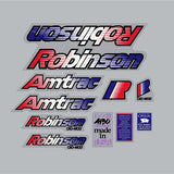 Robinson - 1990 Amtrac decal set - on clear - old school bmx - Bmx Products AU