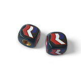 Robinson - R Logo 3 color Dice Tire Valve Caps (Pair) - BLACK - old school bmx - Bmx Products AU