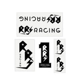 RRS - Gen1 - BLACK on clear decal set - Old school bmx - Bmx Products AU