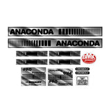 Schauff - Anaconda Pro Powertwist on chrome decal set - Old school bmx - Bmx Products AU