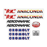 Schauff - PK Anaconda decal set - Old school bmx - Bmx Products AU