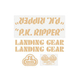 SE Racing - 80'S PK Ripper decal set in tan - Old school bmx - Bmx Products AU