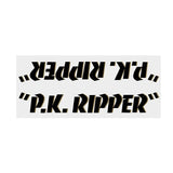 SE Racing - 80'S PK Ripper down tube decal - BLACK with Gold Shadow - Old school bmx - Bmx Products AU