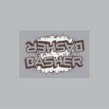 SE Racing - Basher CLOUD Downtube decal in brown - Old school bmx - Bmx Products AU