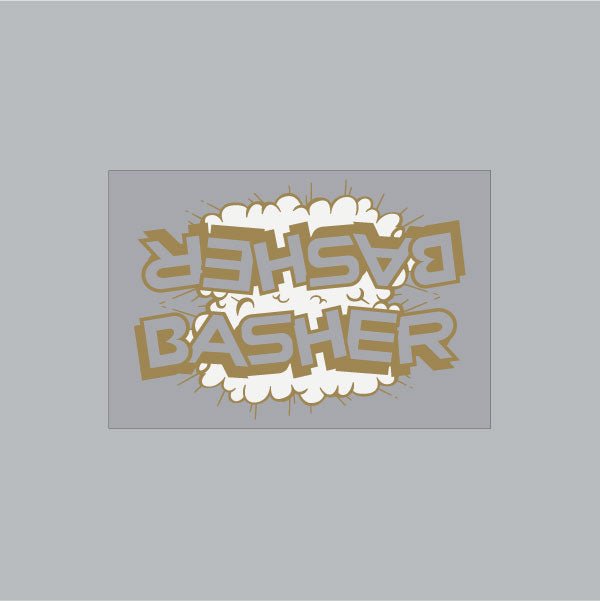 SE Racing - Basher CLOUD Downtube decal in Gold - Old school bmx - Bmx Products AU