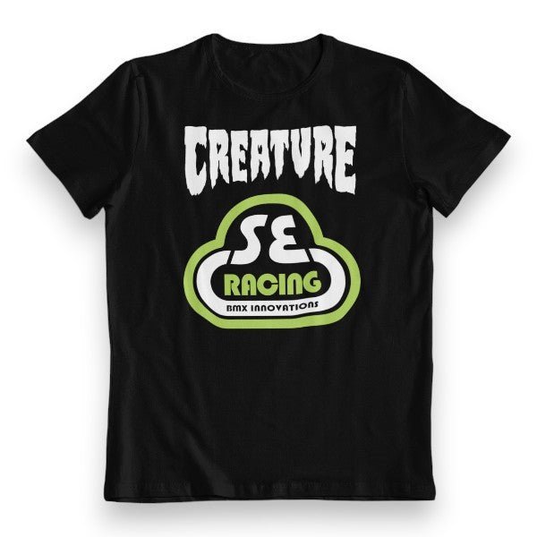 SE Racing - "Creature" on black - T-Shirt - old school bmx - Bmx Products AU