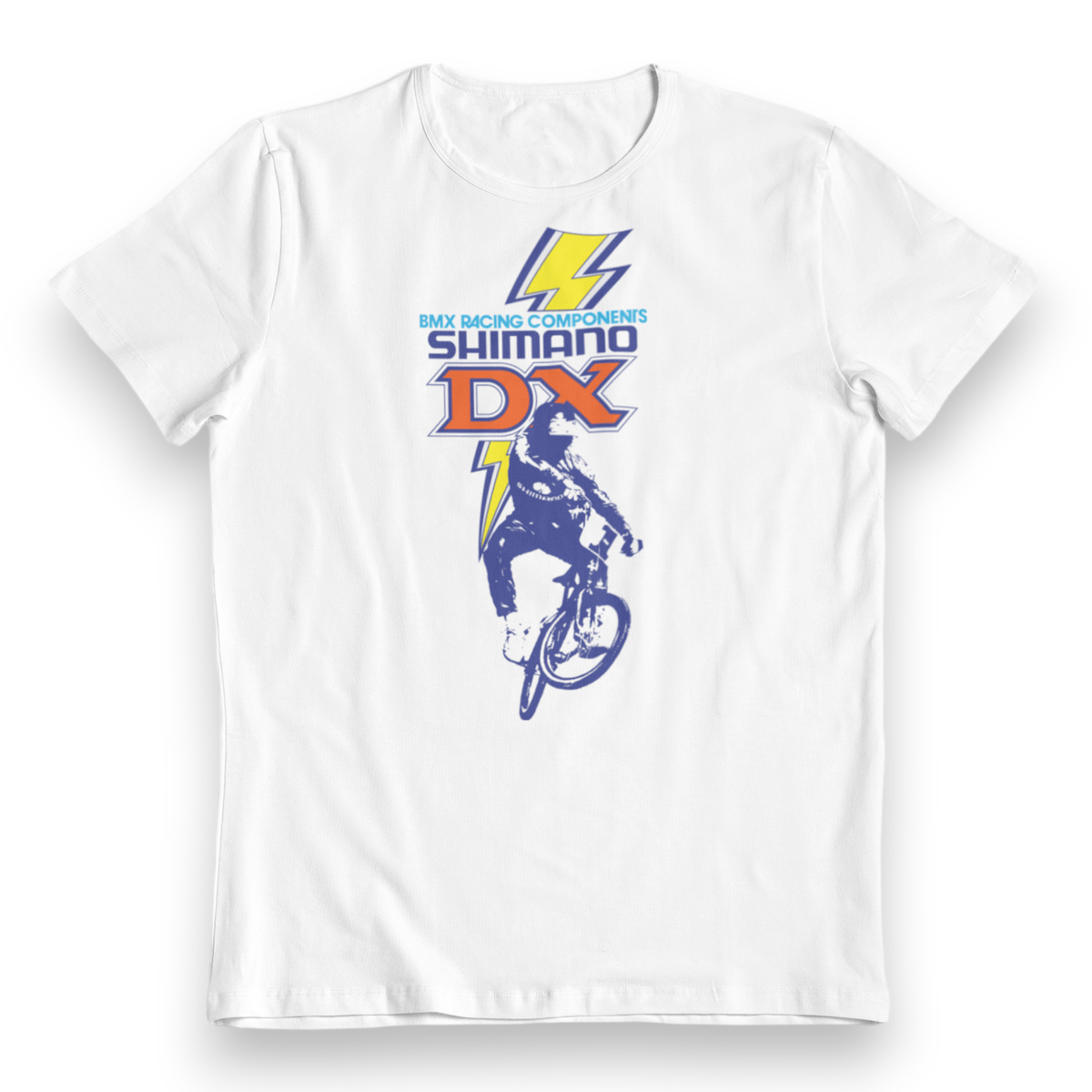Shimano - DX White - Old school bmx Mens T-Shirt - Bmx Products AU