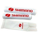 Shimano - White with Red logo pad set - BLACK - old school bmx - Bmx Products AU