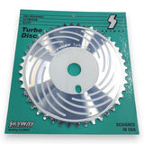 SKYWAY - Turbo disc 44T Sprocket in WHITE - old school bmx - Bmx Products AU