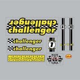S&M - 1993 Challenger Checkers decal set - old school bmx - Bmx Products AU