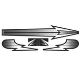 Stackhat - Helmet Decal set - Black on white - Old school bmx - Bmx Products AU