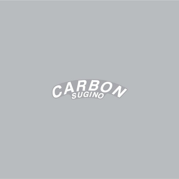 Sugino - CARBON Sprocket decal - White on clear - Bmx Products AU