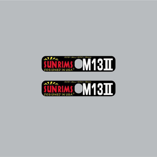 SUN - Rims M13II - 630x18 rim decals - Bmx Products AU