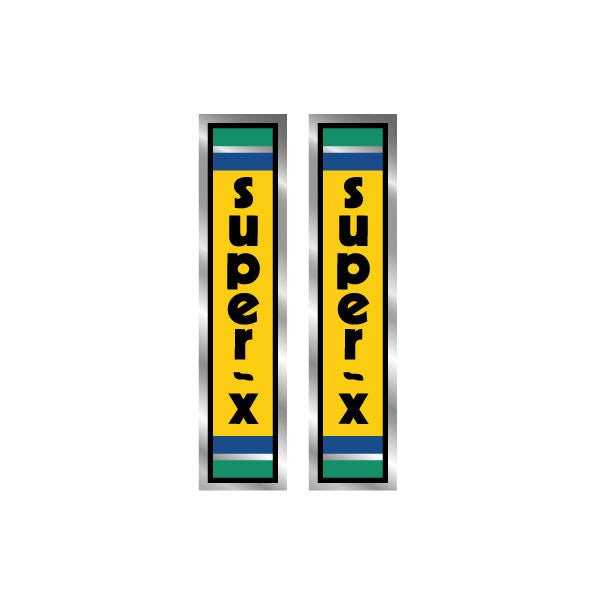 Super X - Fork decals Custom - old school bmx - Bmx Products AU