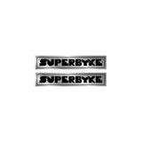 Superbyke - Chrome frame decals - old school bmx - Bmx Products AU