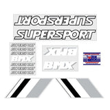 SuperSport - Silver Freestyle decal set - old school bmx - Bmx Products AU