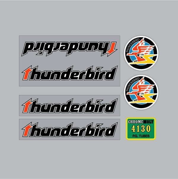 Thunderbird - AKisu made decal set - Old School BMX - Bmx Products AU