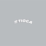 Tioga - CARBON Sprocket decal - White on clear - Bmx Products AU