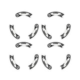 Trueline - Wheels Black custom decal set - Old school bmx - Bmx Products AU