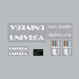 Univega - Alpina Uno clear decal set - old school bmx - Bmx Products AU