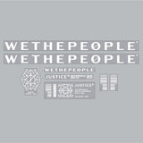 We the People - 2021 Justice Black frame decal set - Old School BMX - Bmx Products AU