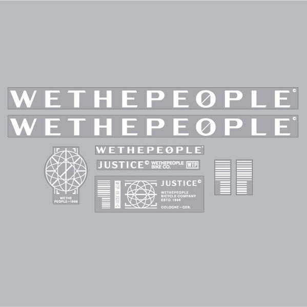 We the People 2021 Justice Black frame decal set Old School