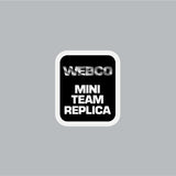 Webco - MINI TEAM REPLICA White Seat tube decal - old school bmx - Bmx Products AU