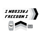 Western Flyer - Freedom I decal set on clear - old school bmx - Bmx Products AU