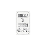 Wheels 'N Things - Chrome seat tube decal - old school bmx - Bmx Products AU