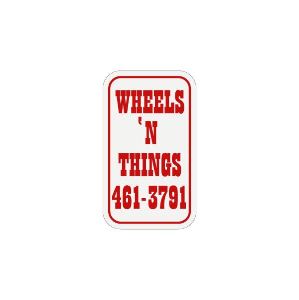Wheels 'N Things - Red seat tube decal - old school bmx - Bmx Products AU