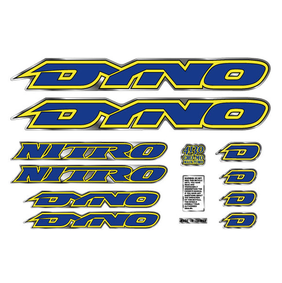 DYNO -1995 NITRO decal set - old school bmx