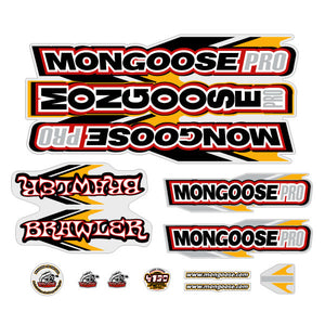 Mongoose - 2002 Brawler - Decal set - old school bmx