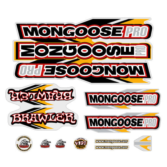 Mongoose - 2002 Brawler - Decal set - old school bmx