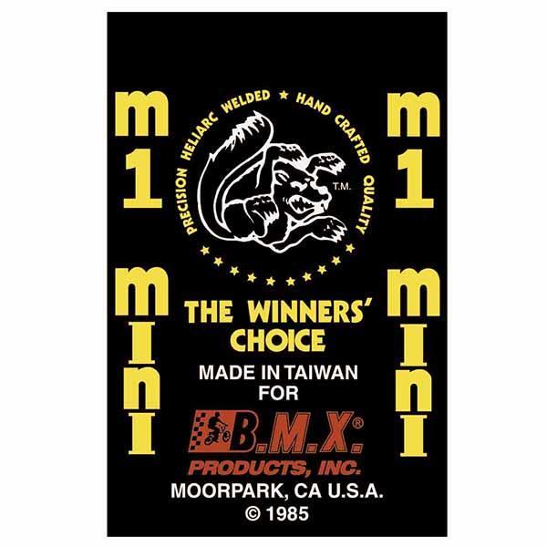 1985 Mongoose M1 Mini Decal Set - Old School Bmx Decal-Set