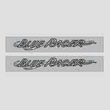 Littlejohn Murphy Inc - BLUE RACER down tube Decal - old school bmx