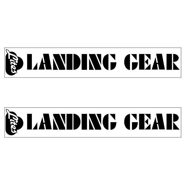 Se Racing Landing Gear Lites Fork Decals - Black Old School Bmx Decal