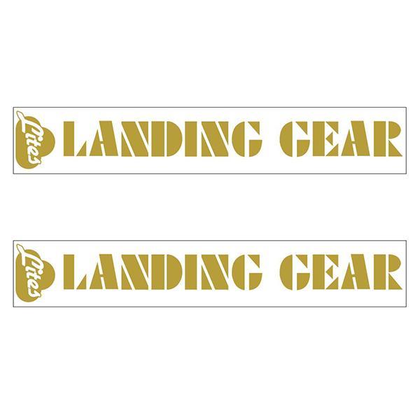 Se Racing Landing Gear Lites Fork Decals - Gold Old School Bmx Decal