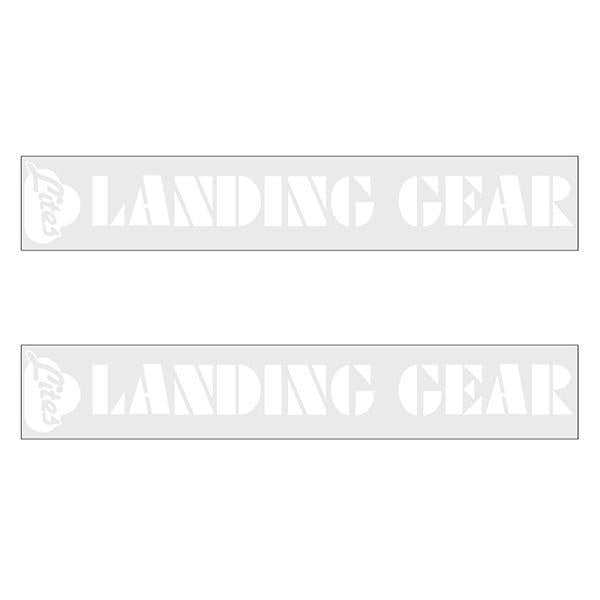 Se Racing Landing Gear Lites Fork Decals - White Old School Bmx Decal