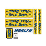 Yella Devil by Marlyn Distributors - Prism decal set - old school bmx