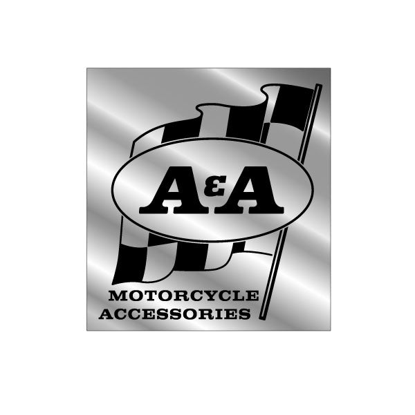 A&A - Motorcycle accessories Flag waving decal on chrome - Old School BMX - Bmx Products AU