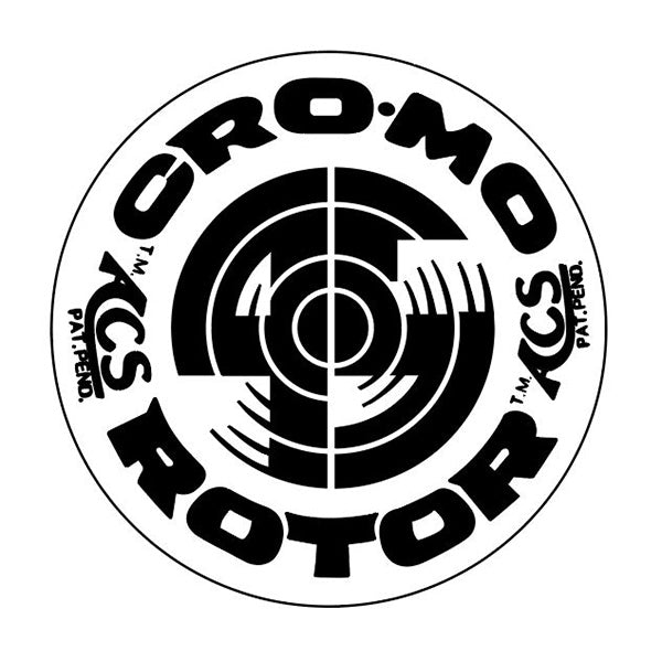ACS - 45 Cromo ROTOR stem decal - BLACK - Old school bmx - Bmx Products AU