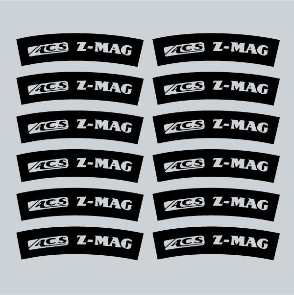 ACS - Z MAG sidewall STENCIL decals - Old school bmx - Bmx Products AU