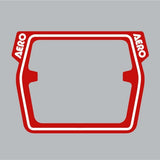 AERO - Mesh Raceplate DECAL ONLY - RED - old school bmx - Bmx Products AU
