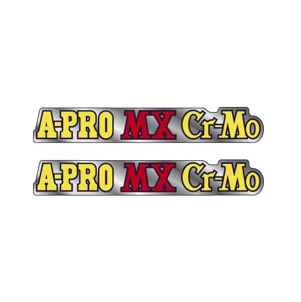 Akisu - A - PRO Red MX Cromo Fork decals - Old School BMX - Bmx Products AU