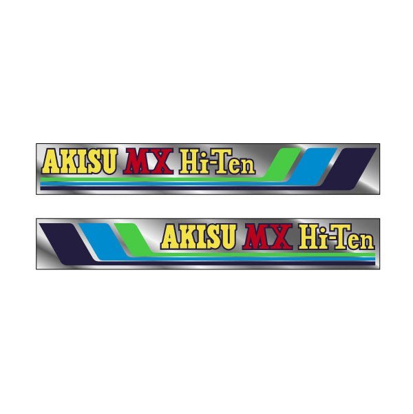 Akisu - MX Red HI - TEN Stripes Fork decals - Old School BMX - Bmx Products AU